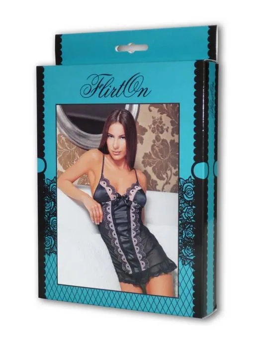 Эротическое комбинация sharlote flirton, черный (42-44) в 