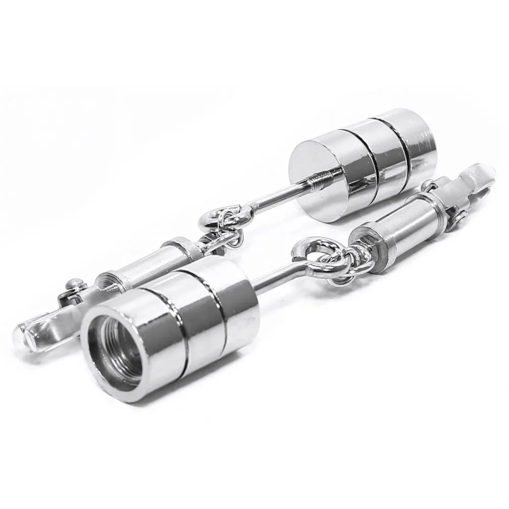 зажимы pipedream metal worx nipple clamps, с грузом в 
