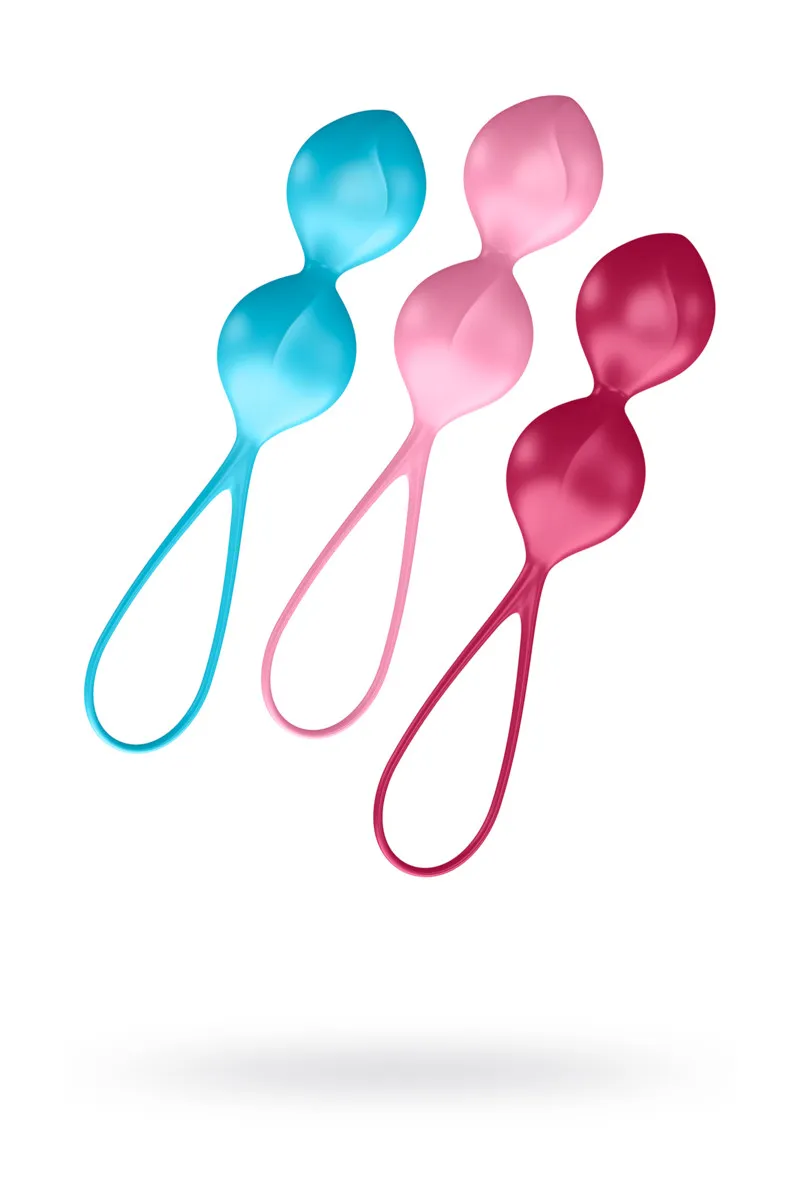 вагинальные шарики satisfyer balls c03 double 3 шт 016518sa в 