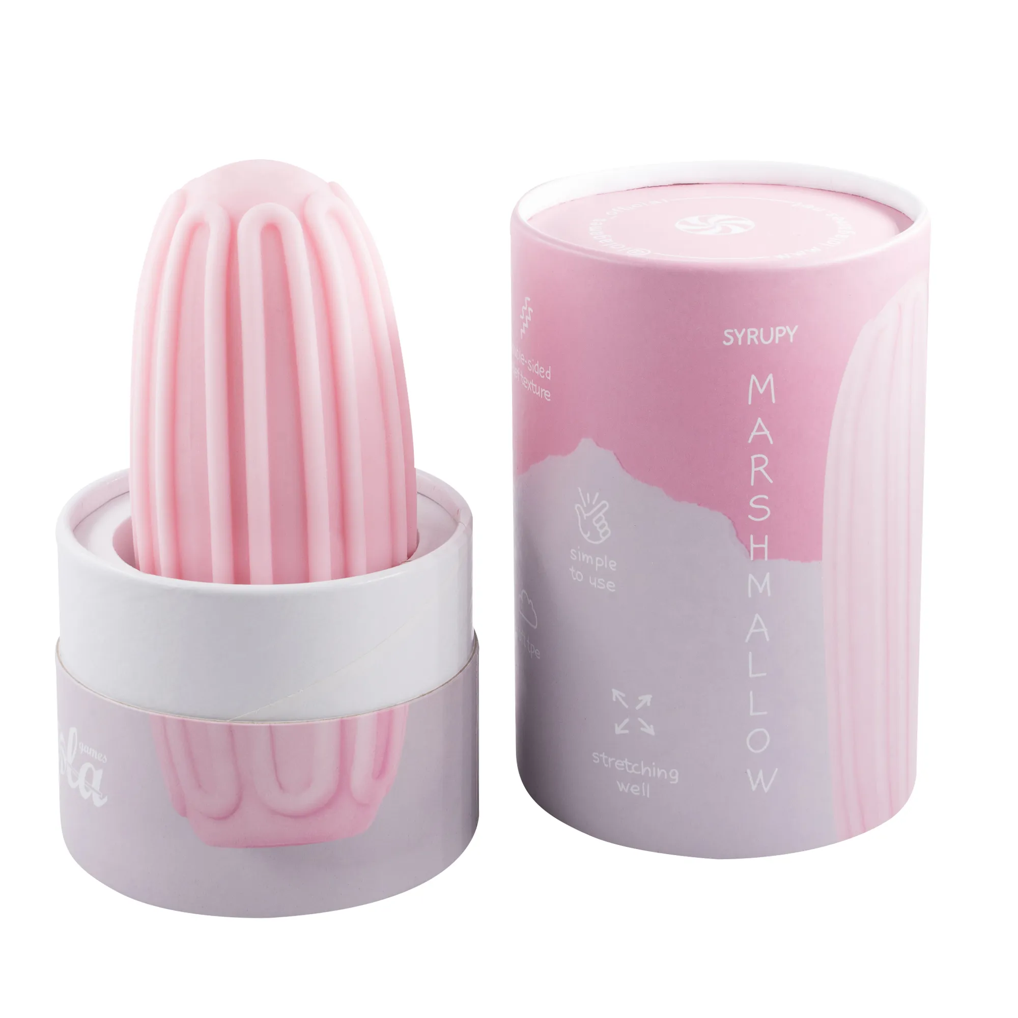 мастурбатор marshmallow maxi syrupy pink 8076-02lola в 