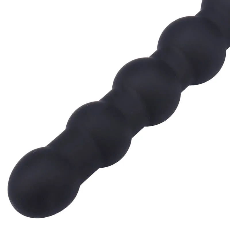 насадка на член lovetoy vibrating rock double cock, чёрная в 