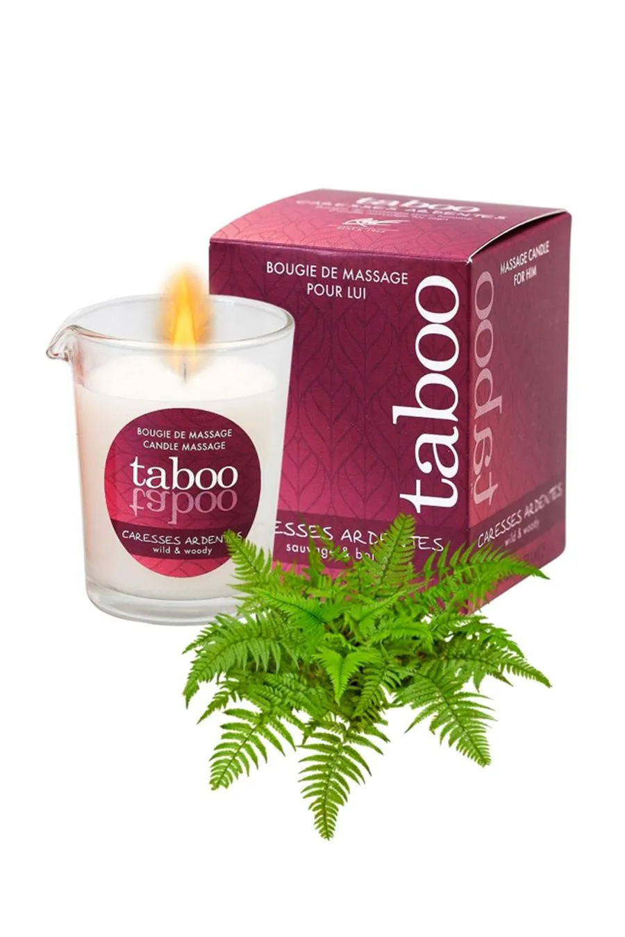 массажное аромамасло для мужчин ruf taboo пылкие ласки (сaresses ardentes), аромат папоротник, 60 мл в 