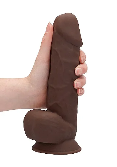 фаллоимитатор silicone dildo with balls - 21,6 см. в 