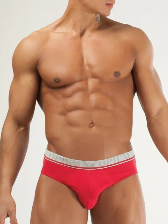 Эротическое трусы мужские брифы opium r84, красные в 