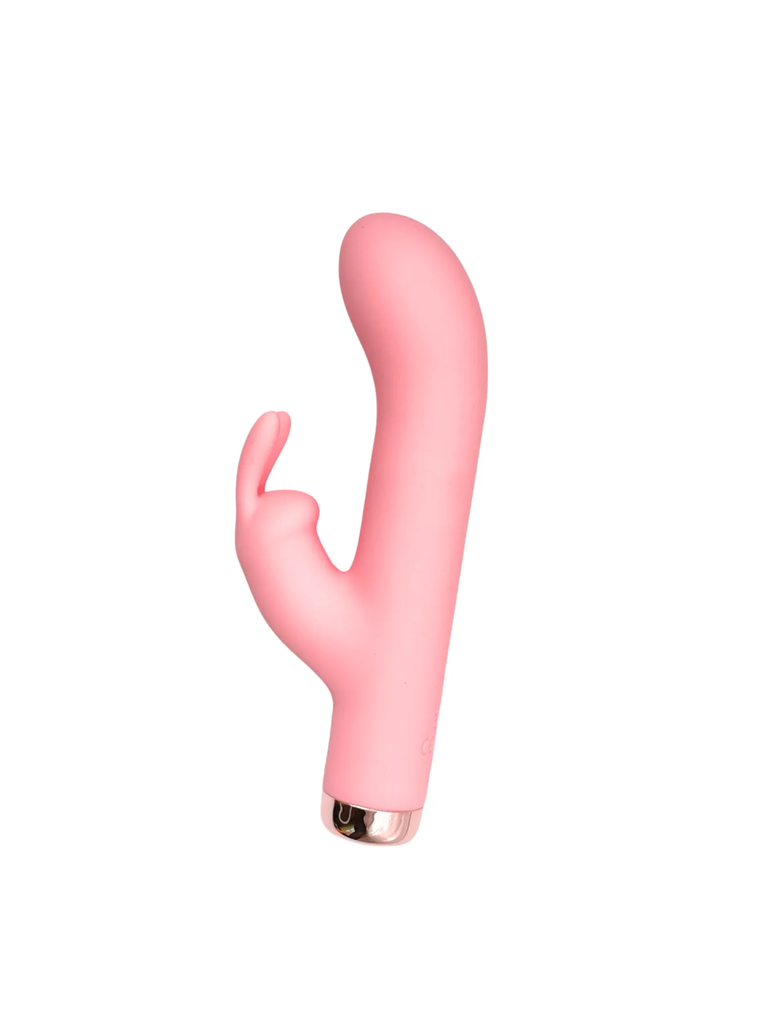 розовый силиконовый вибратор-кролик 3461-02 в 