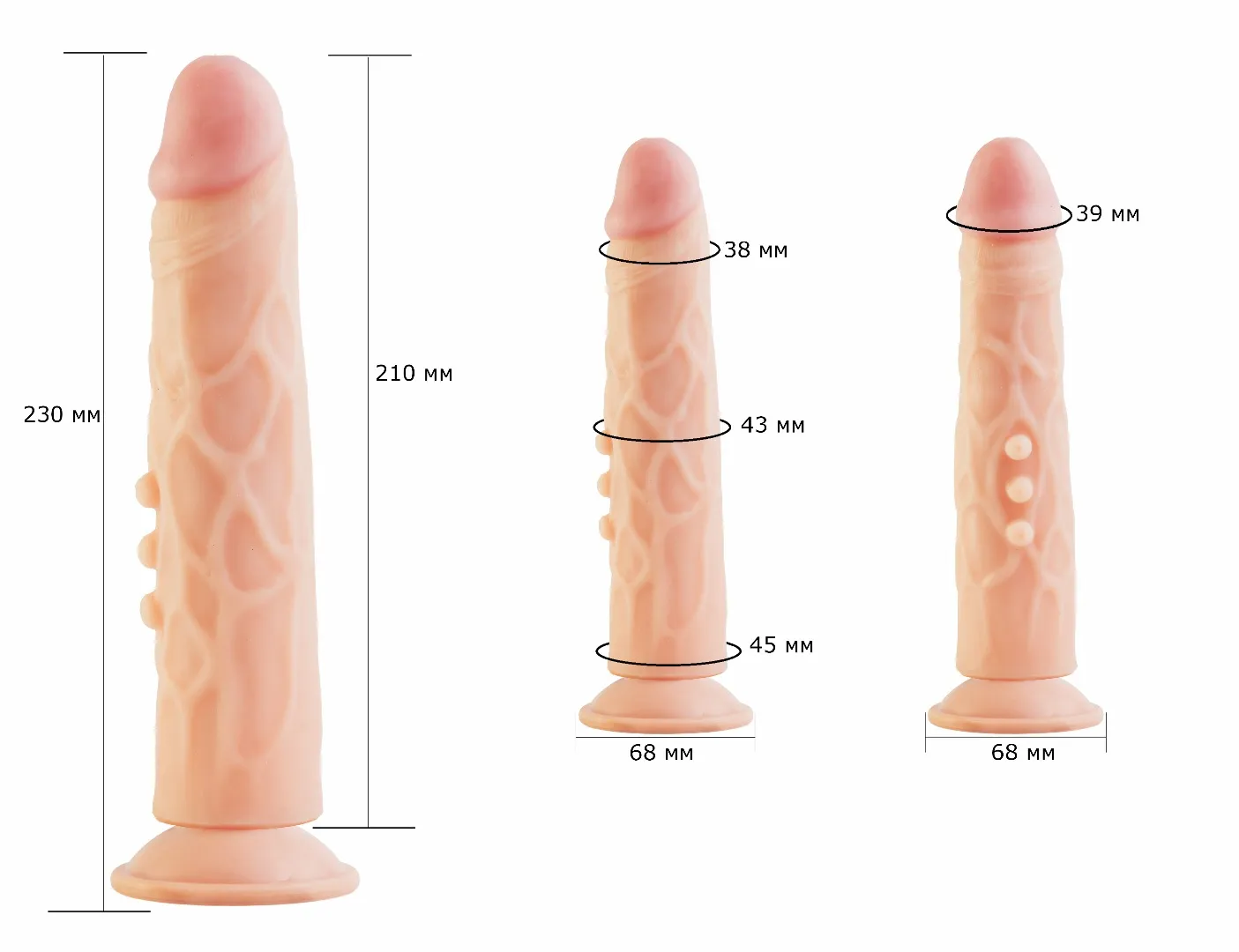 фаллоимитатор неоскин на присоске "f" line 580903ru в 