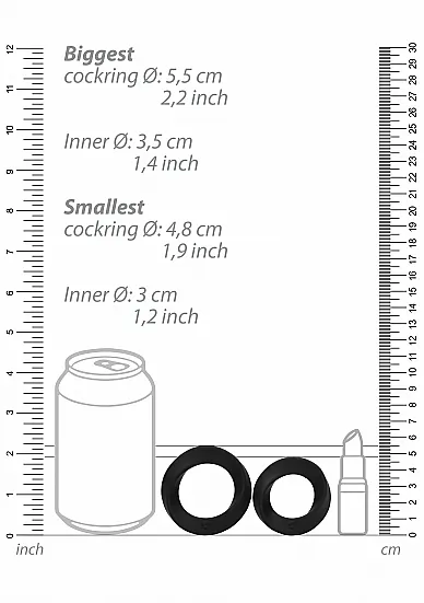 набор из двух колец no.86 - cock ring set в 