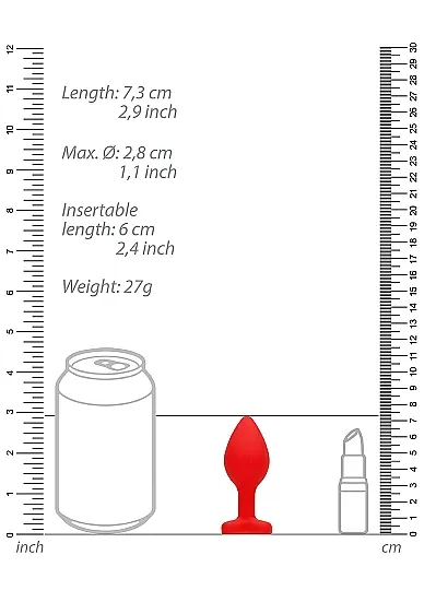 анальная пробка diamond heart butt plug в 
