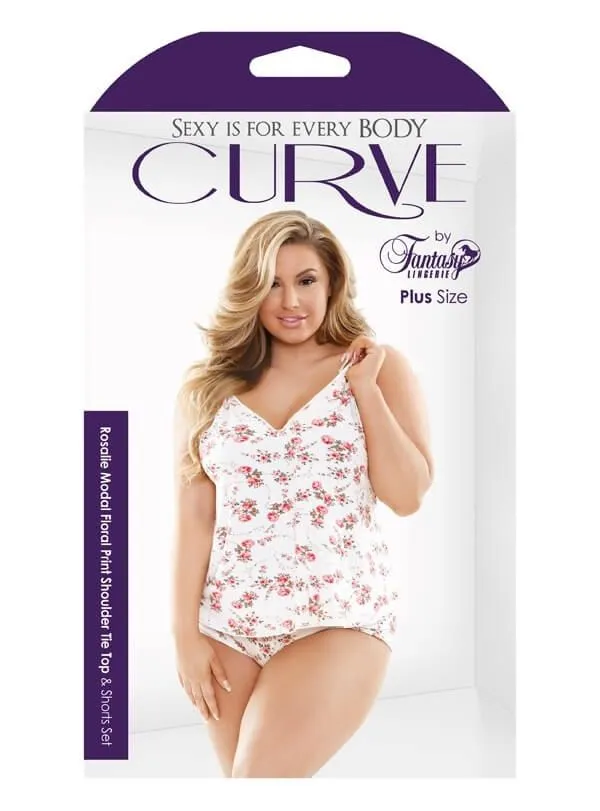 Эротическое комплект белья fantasy lingerie rosalie top set, белый в 