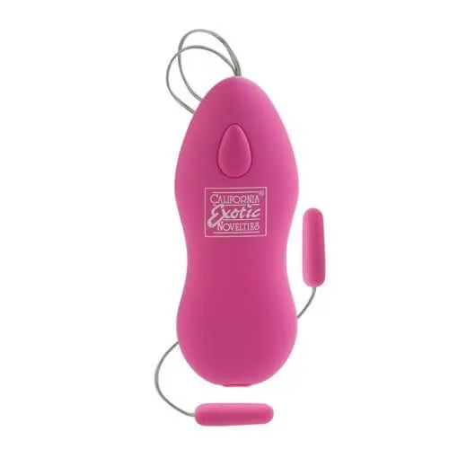 вибропули california exotic novelties body & soul duplicity, розовые в 