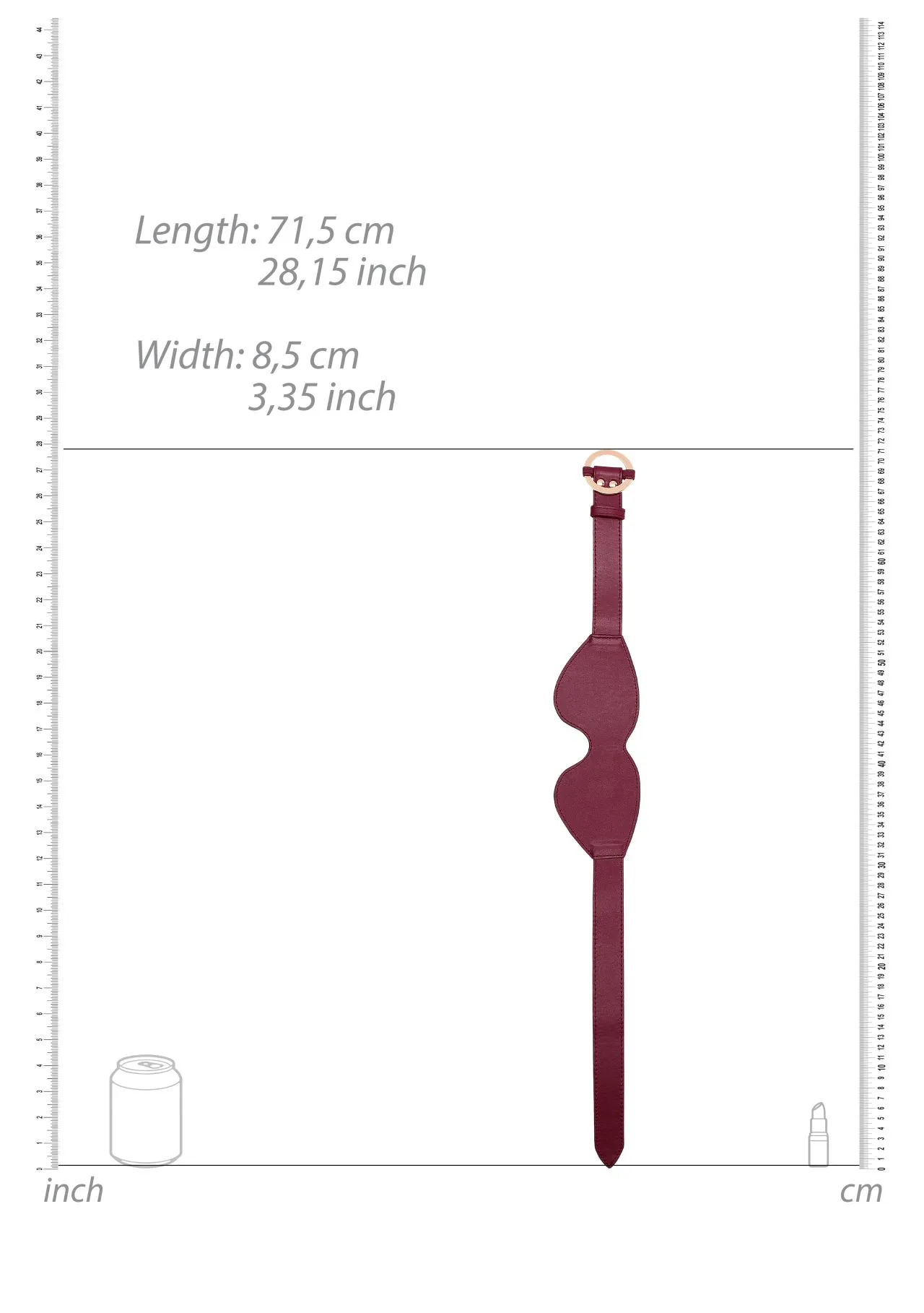 маска на глаза ouch ouch! - eyemask - burgundy в 