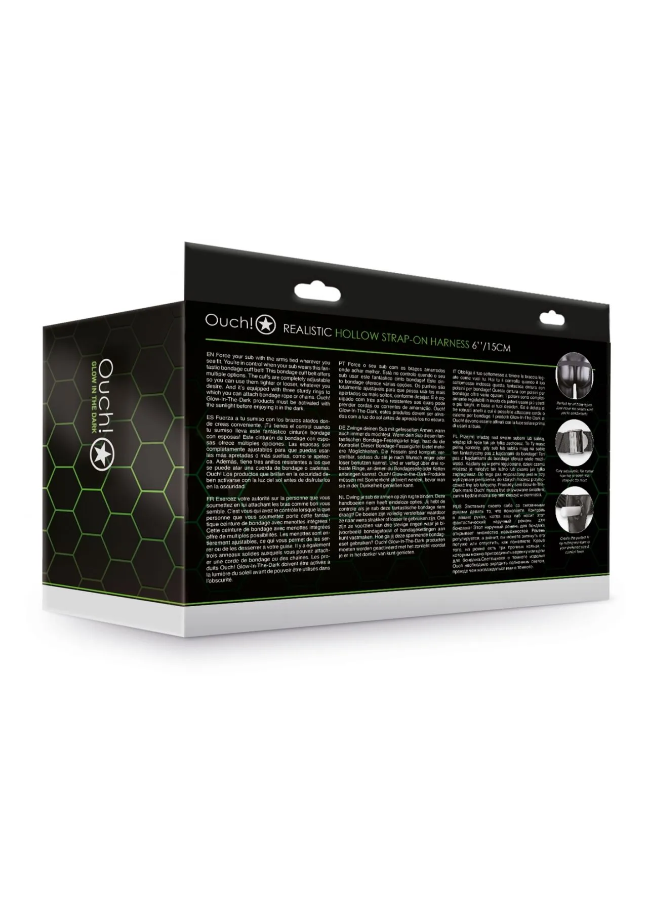 фаллопротез реалистик 7''  люминисцентный в 