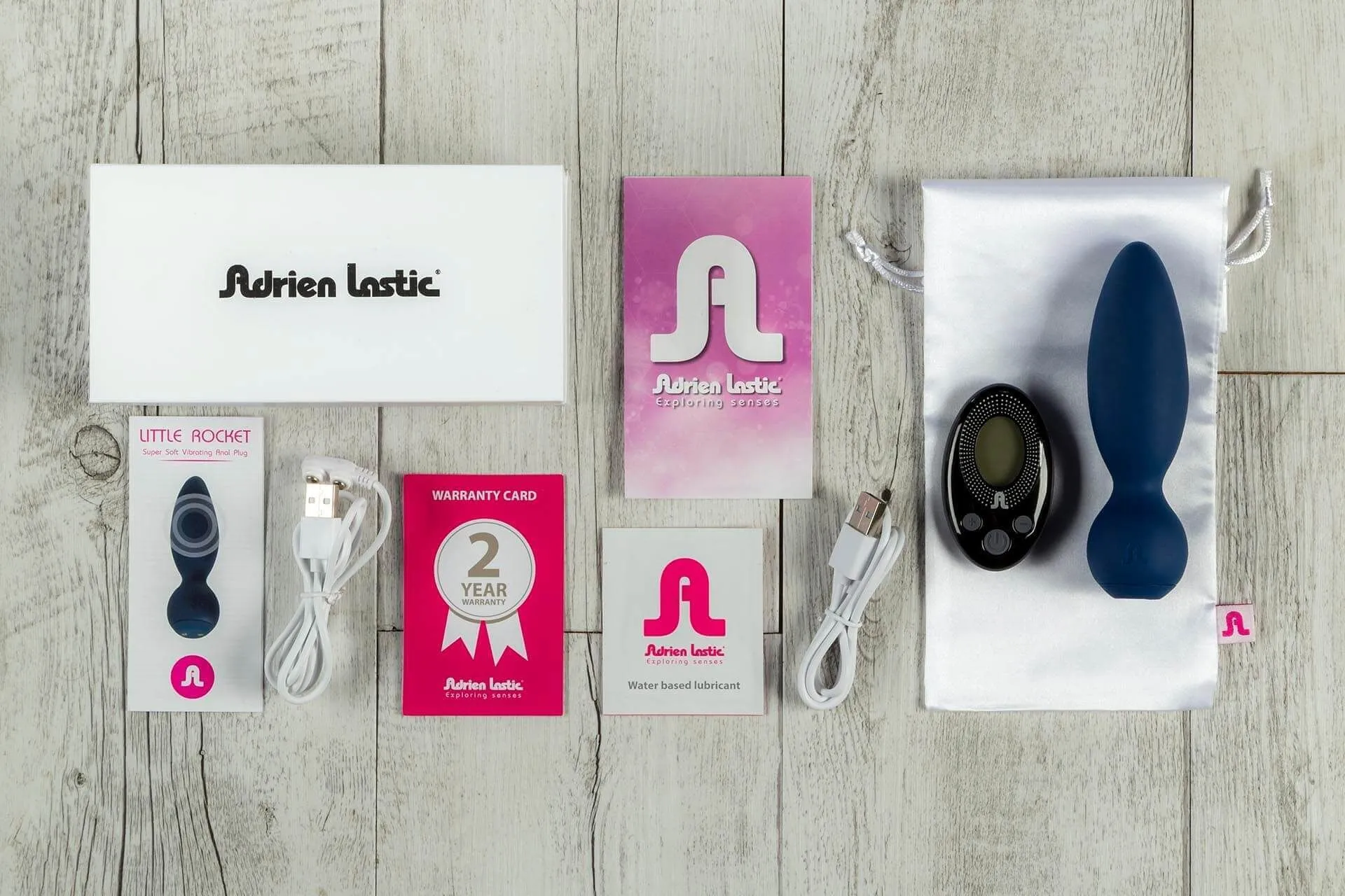 анальная пробка adrien lastic little rocket на ду, синяя в 