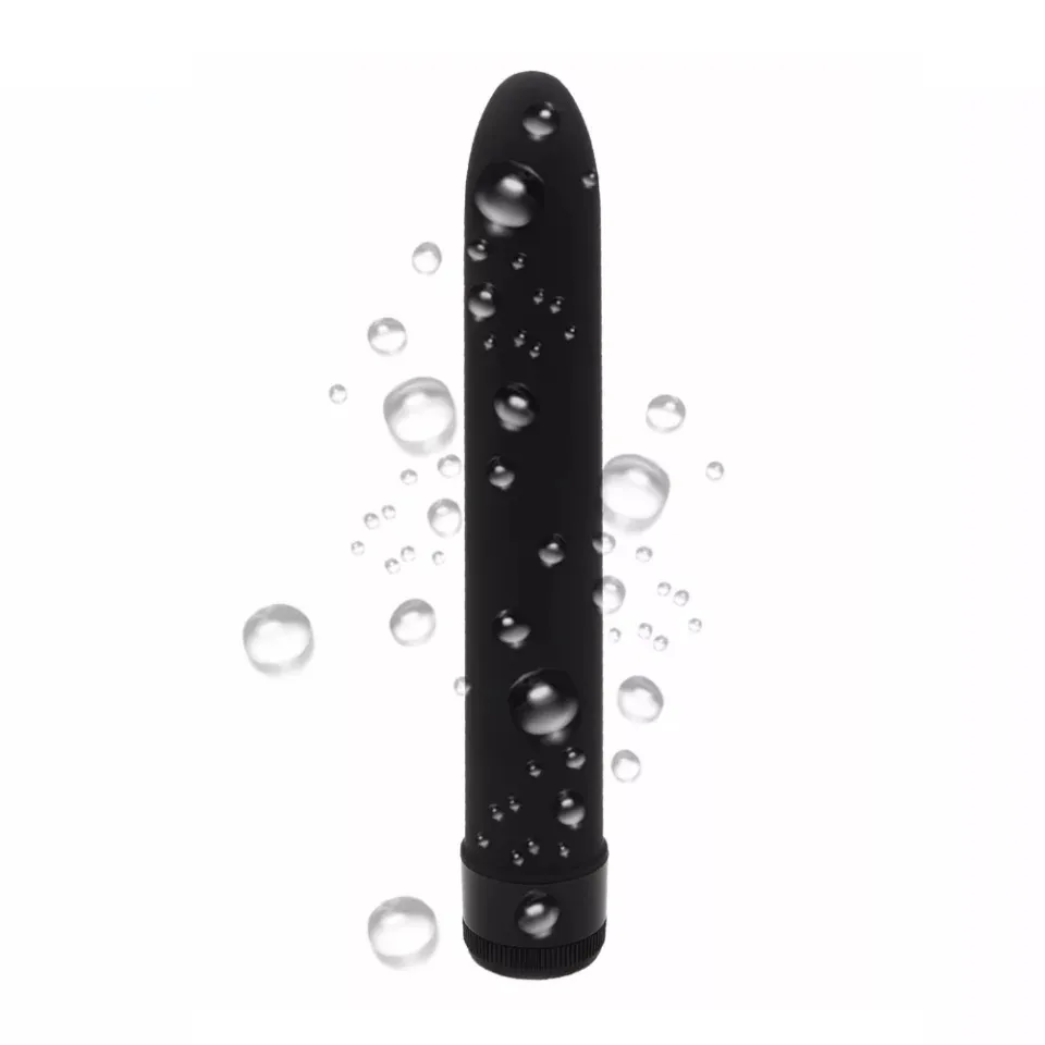 классический силиконовый вибратор 2,8 х 18 см, черный 47540-mm в 