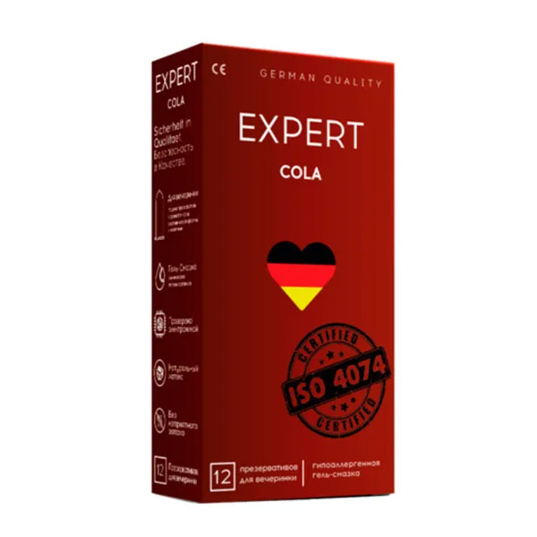 презервативы expert cola №12, кола, 12 шт в 
