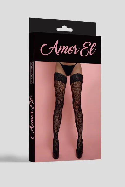 Эротическое ажурные чулки el bohre s/l в 