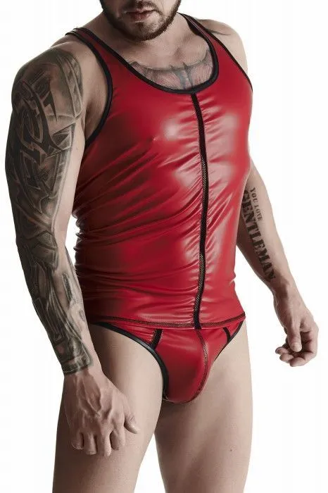 Эротическое мужская футболка без рукавов regnes, красная в 