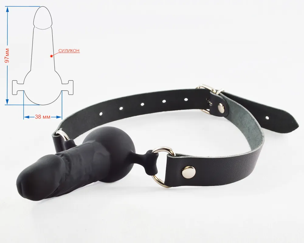 кляп-шар с фаллосом 3149-1 в 