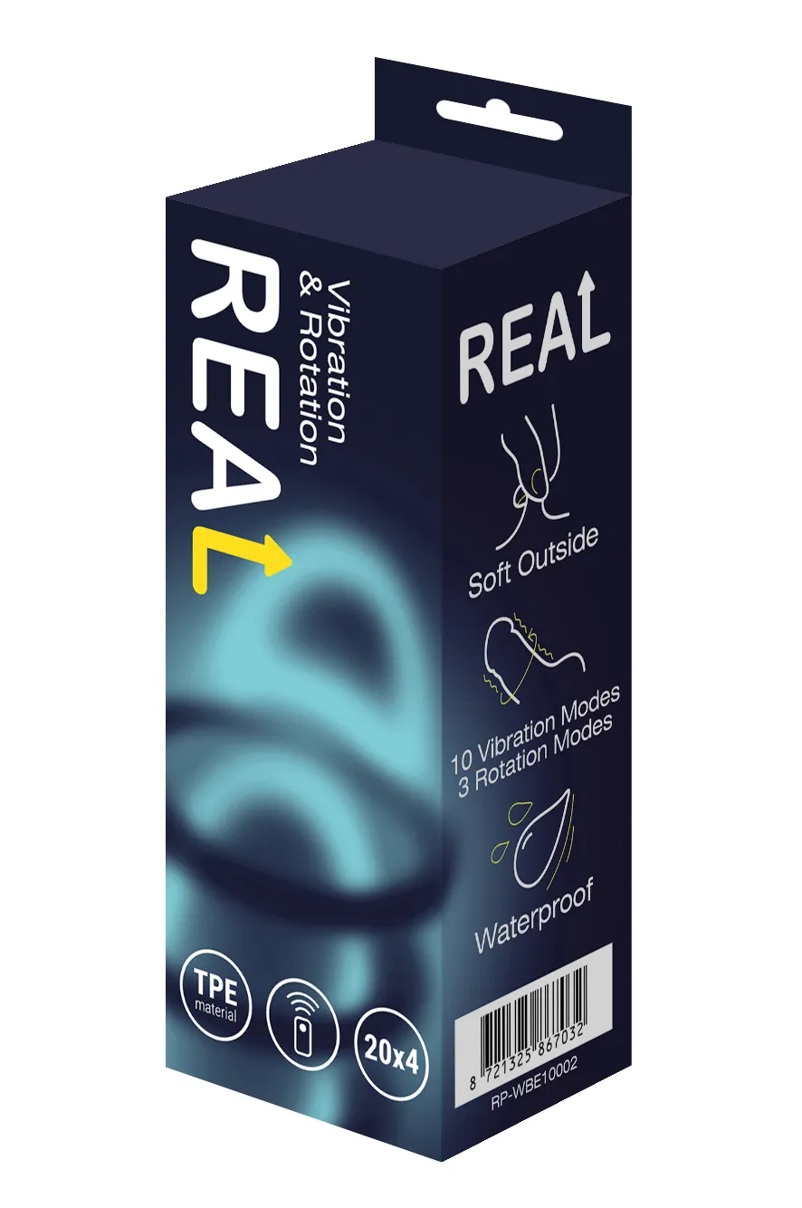 реалистичный фаллоимитатор с функцией ротации и вибрации с дистанционным управлением в 