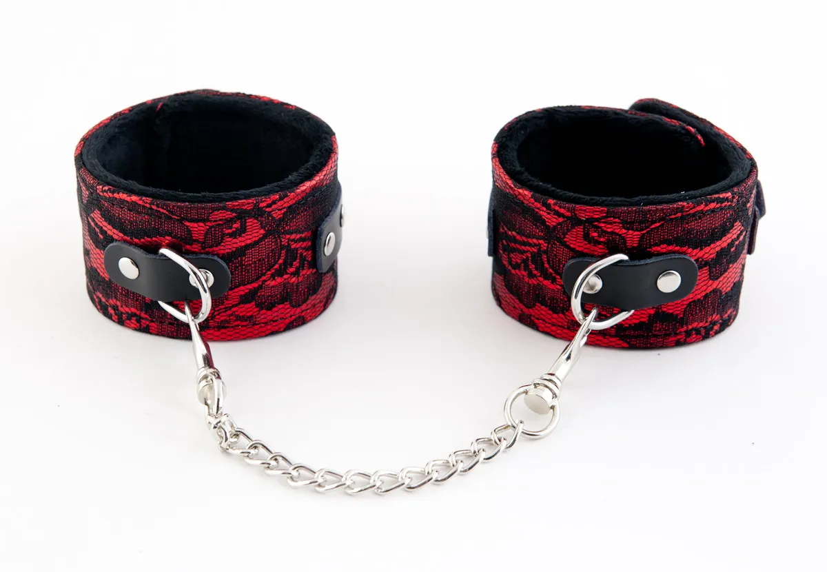 кружевные поножи toyfa marcus, красный, 46 см. в 