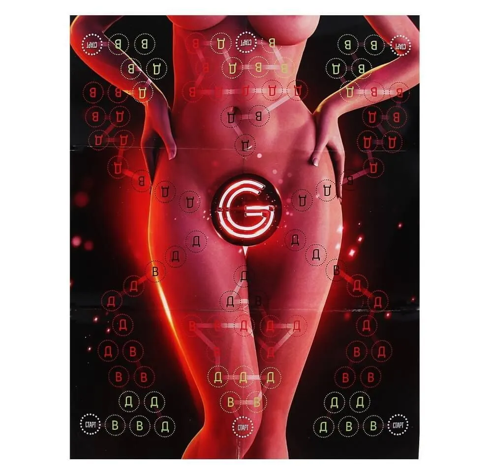 игра карточная "точка g", с полем в 