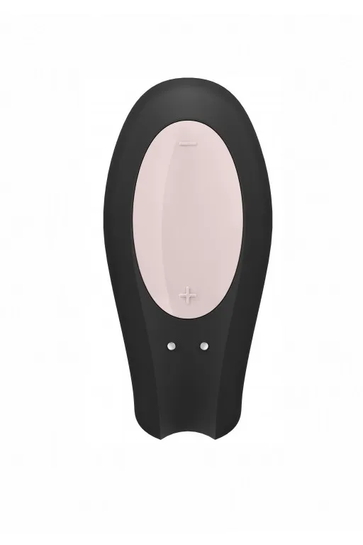 парный вибратор satisfyer double joy с возможностью управления через приложение (черный) в 
