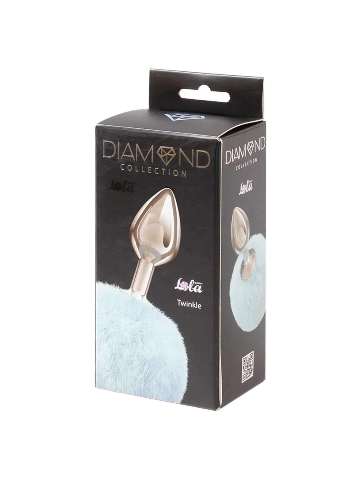 анальная пробка с хвостом diamond twinkle blue 4018-03lola в 