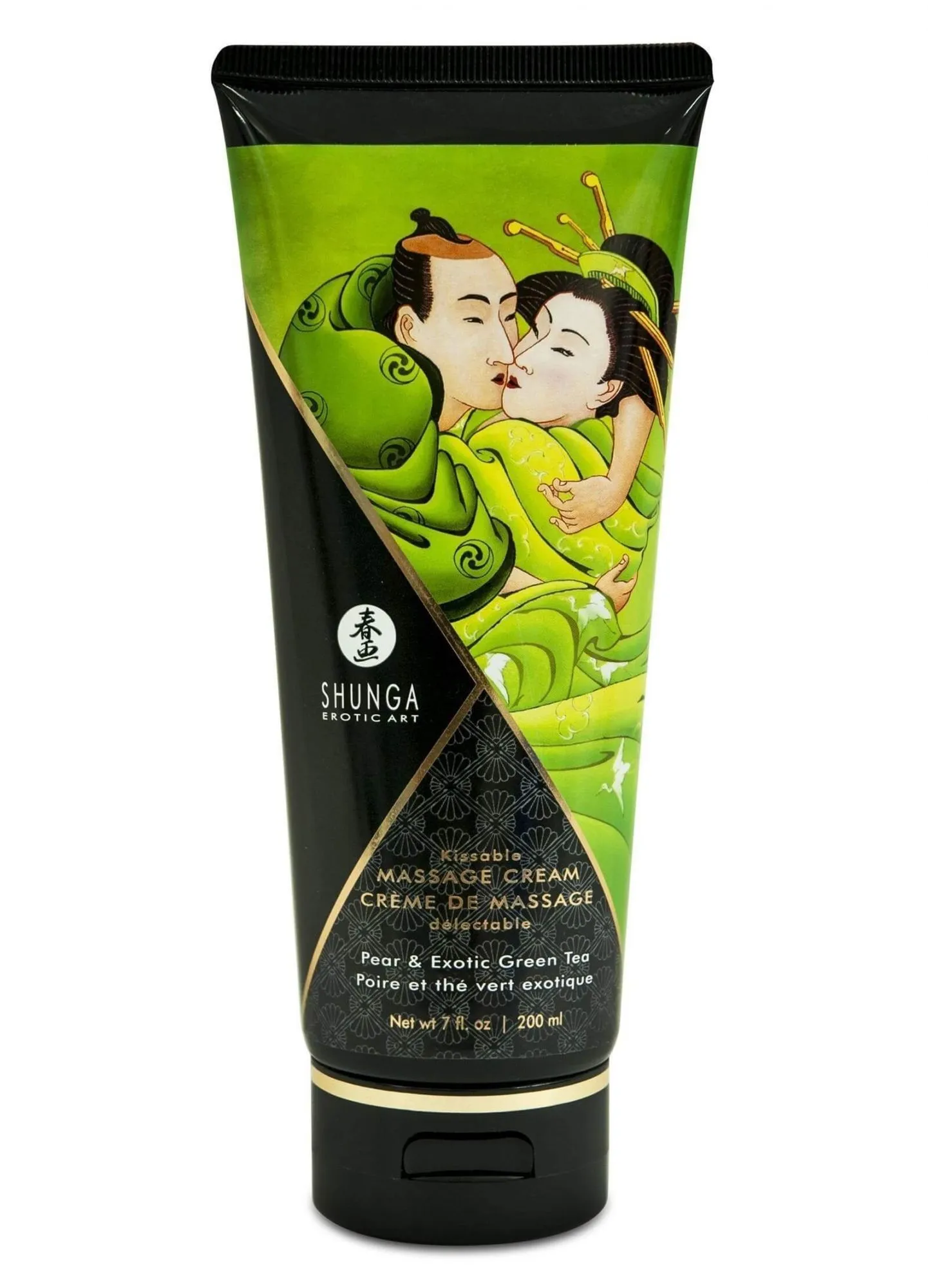Крем массажный съедобный Shunga Pear Exotic Green Tea, 200 мл