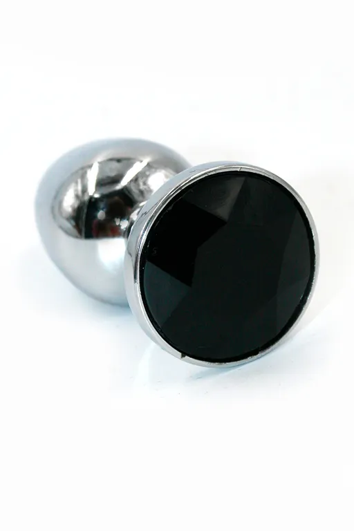 Анальная пробка "Medium" хромированная black