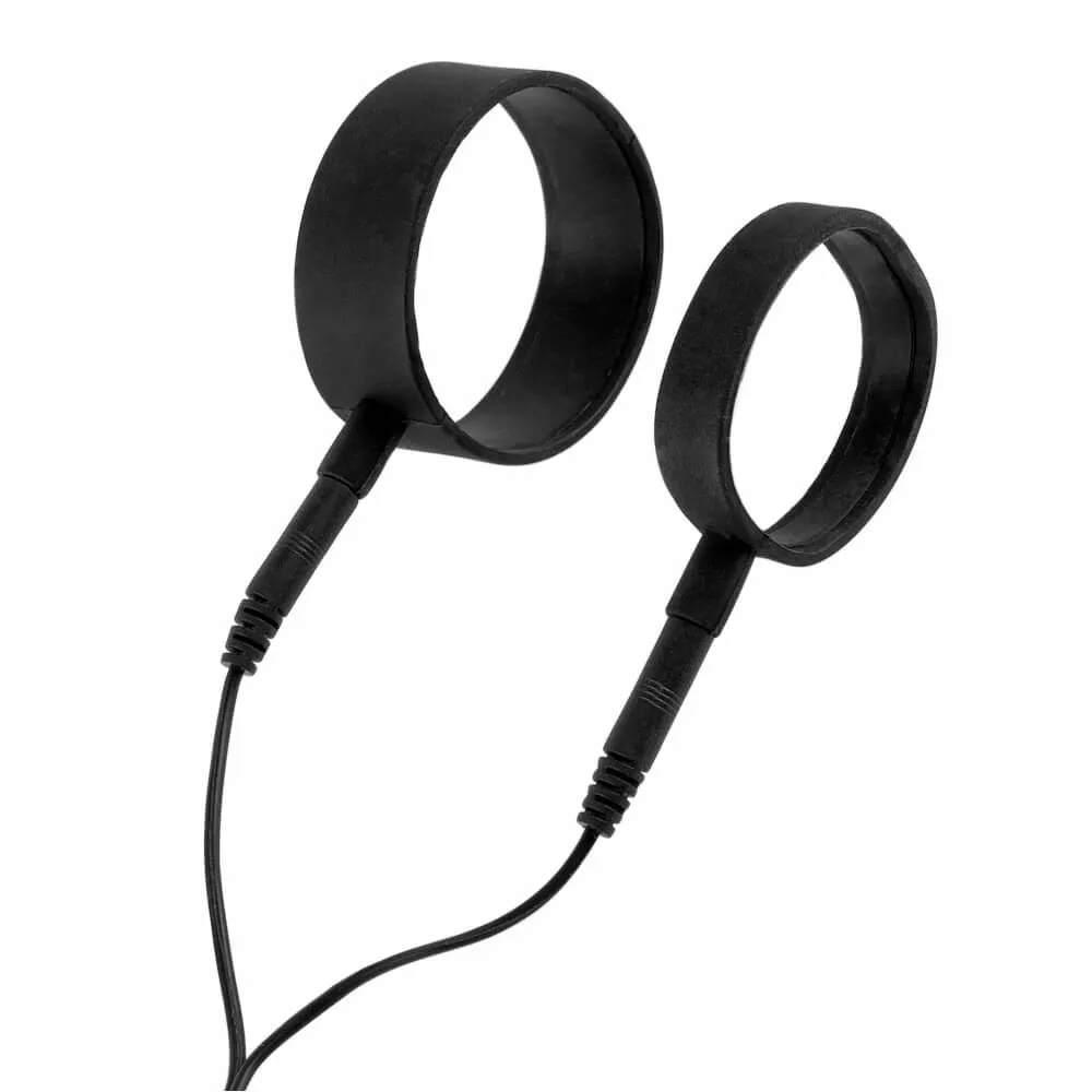 электростимулятор pipedream shock therapy silicone cock straps, с кольцами в 