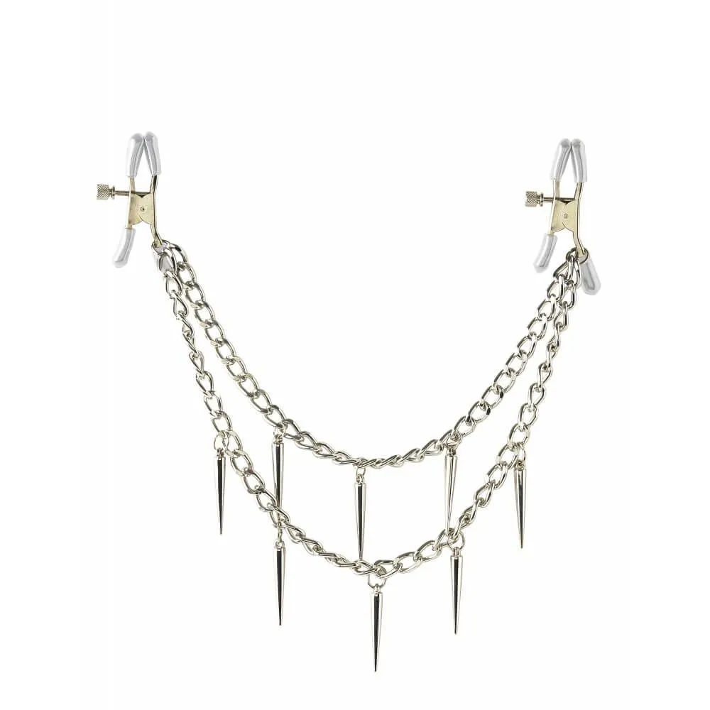 Зажимы для сосков Pipedream Rock Hard Nipple Clamps, металлические