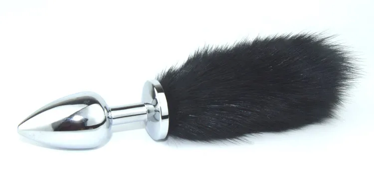 пробка металлическая с черным хвостиком размер s 47158-mm в 