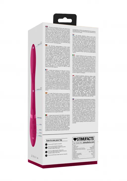 вибромассажер-кролик zosia с функцией "мгновенный оргазм" в 