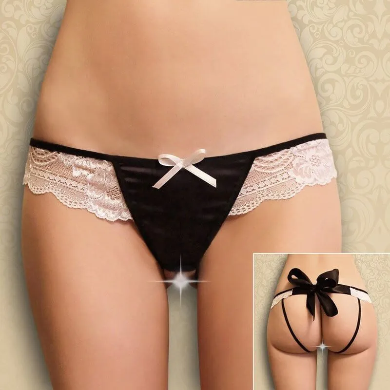 Эротическое стринги контактные flirton с кружевом 2706 в 