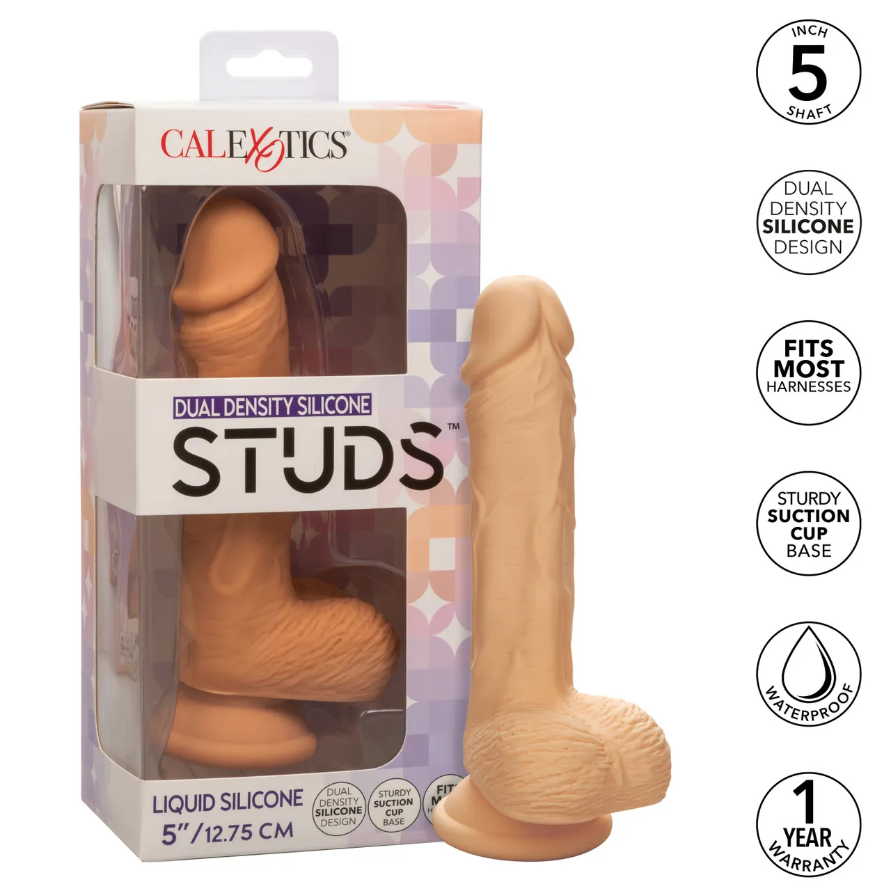 фалоимитатор dual density silicone studs (12,75 х 3,25 см.) в 