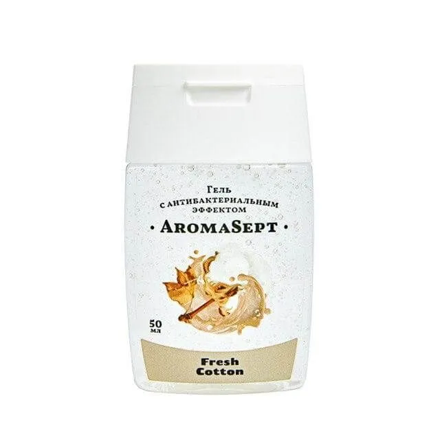 антибактериальный гель aromasept, свежий хлопок в 