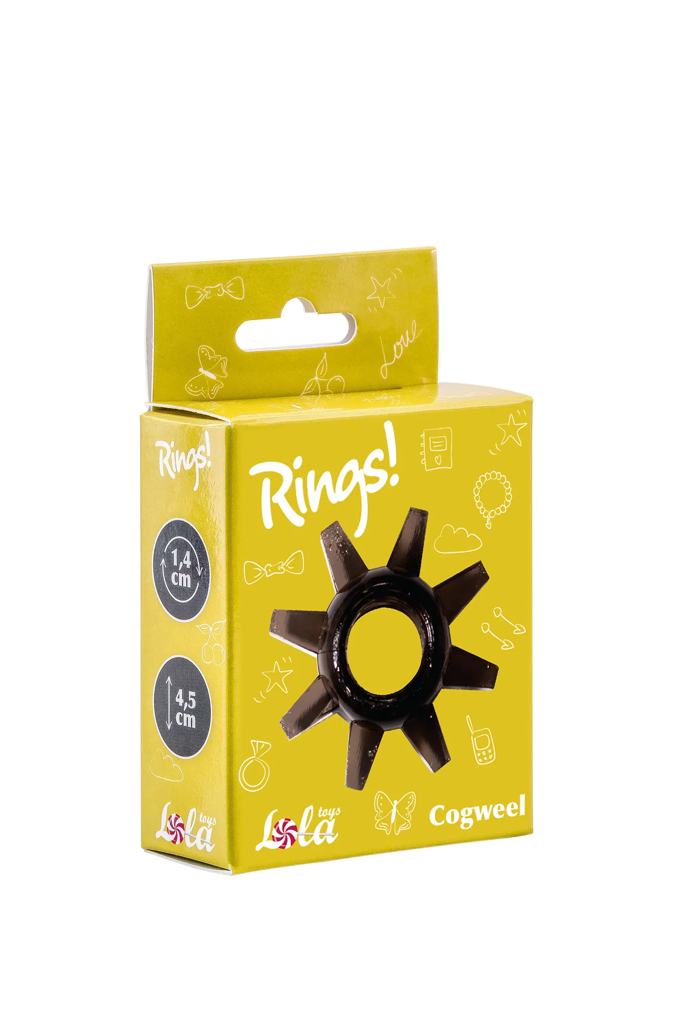 эрекционное кольцо rings cogweel black 0114-91lola в 
