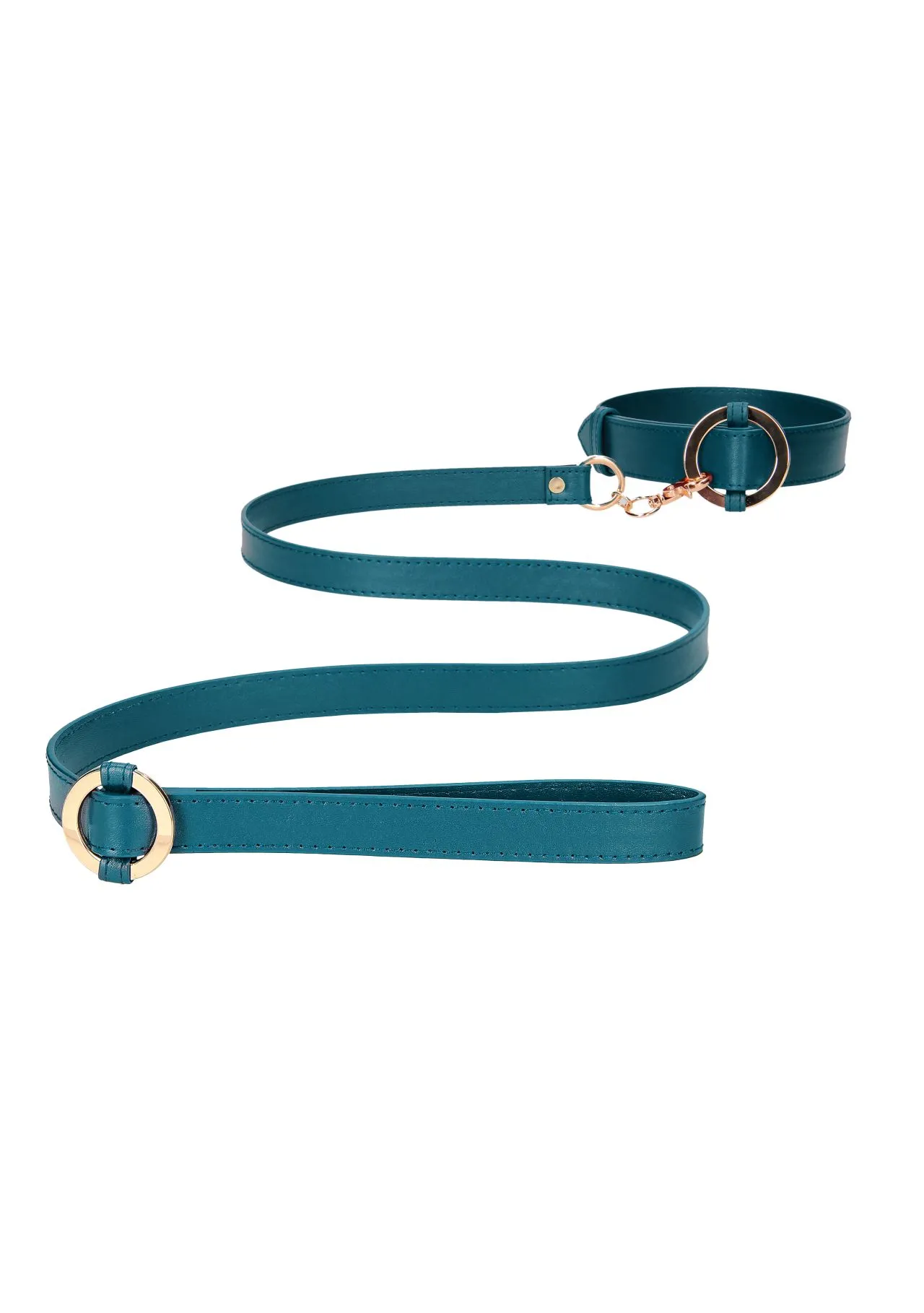 ошейник с поводком ouch ouch! - collar with leash - green в 