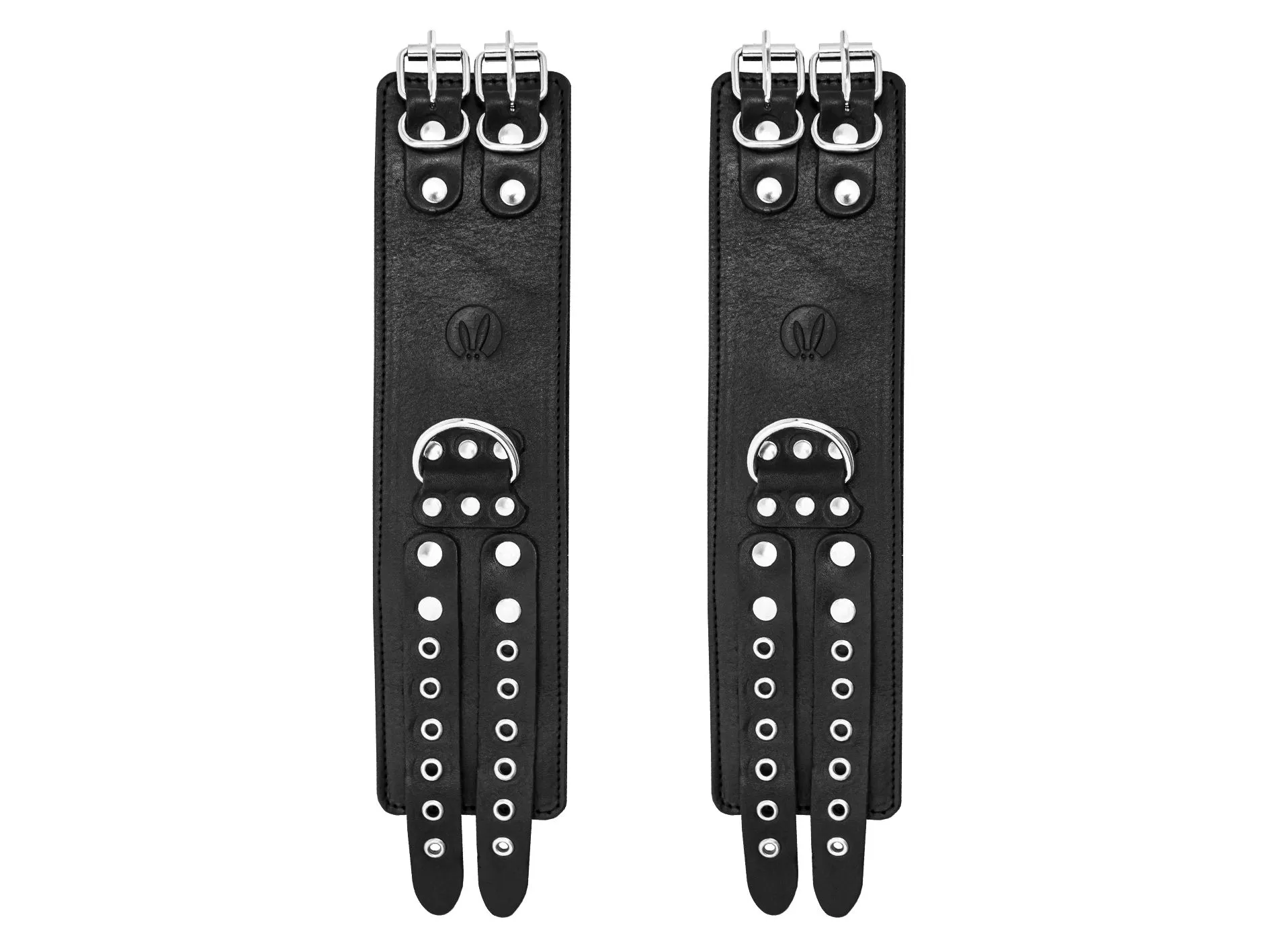 наручи декоративные широкие pinkrabbit с подкладкой, черные в 