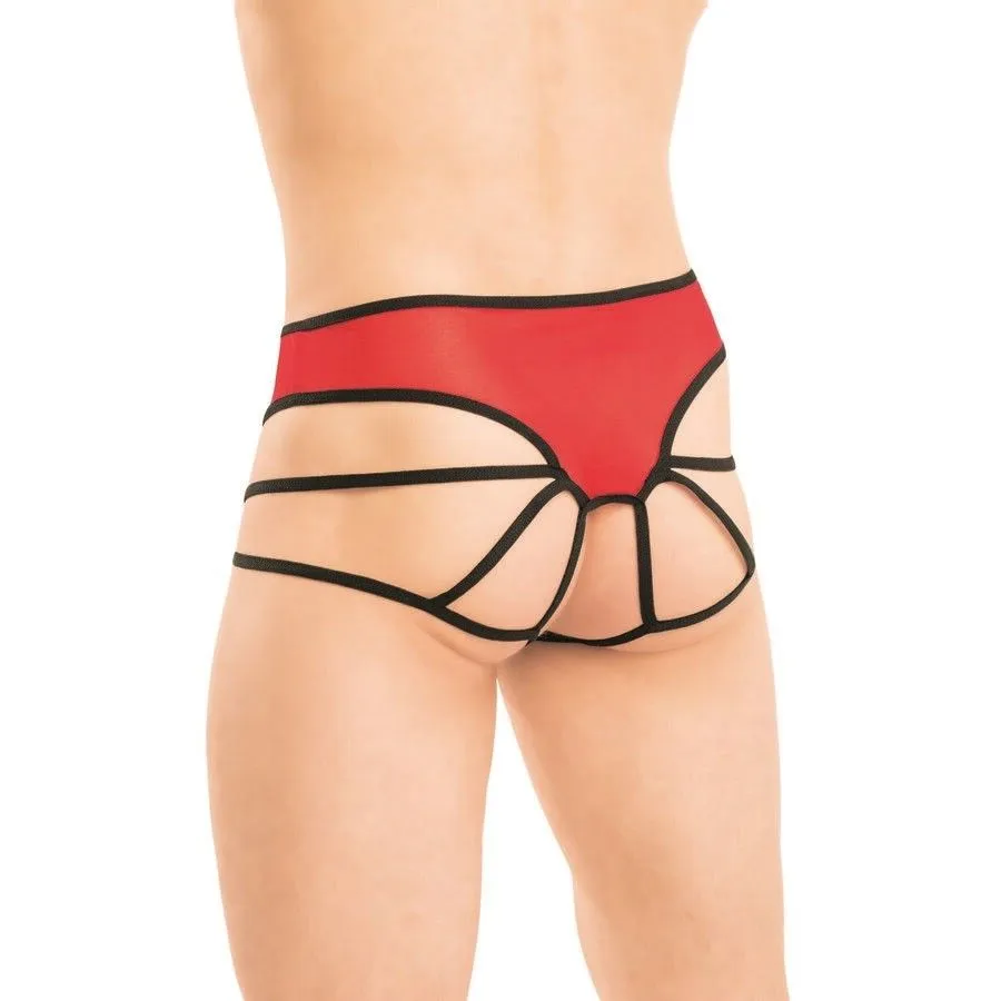 Эротическое трусы мужские flirton, красные в 