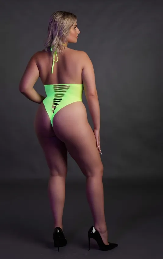 Эротическое неон боди  - xl/4xl в 