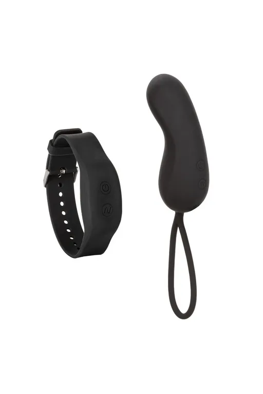 компактный вибромассажер с управлением при помощи браслета wristband remote curve в 
