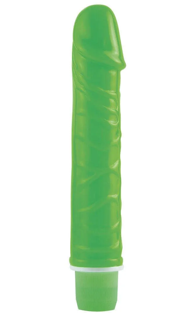Вибратор Pipedream Neon Gems, зеленый