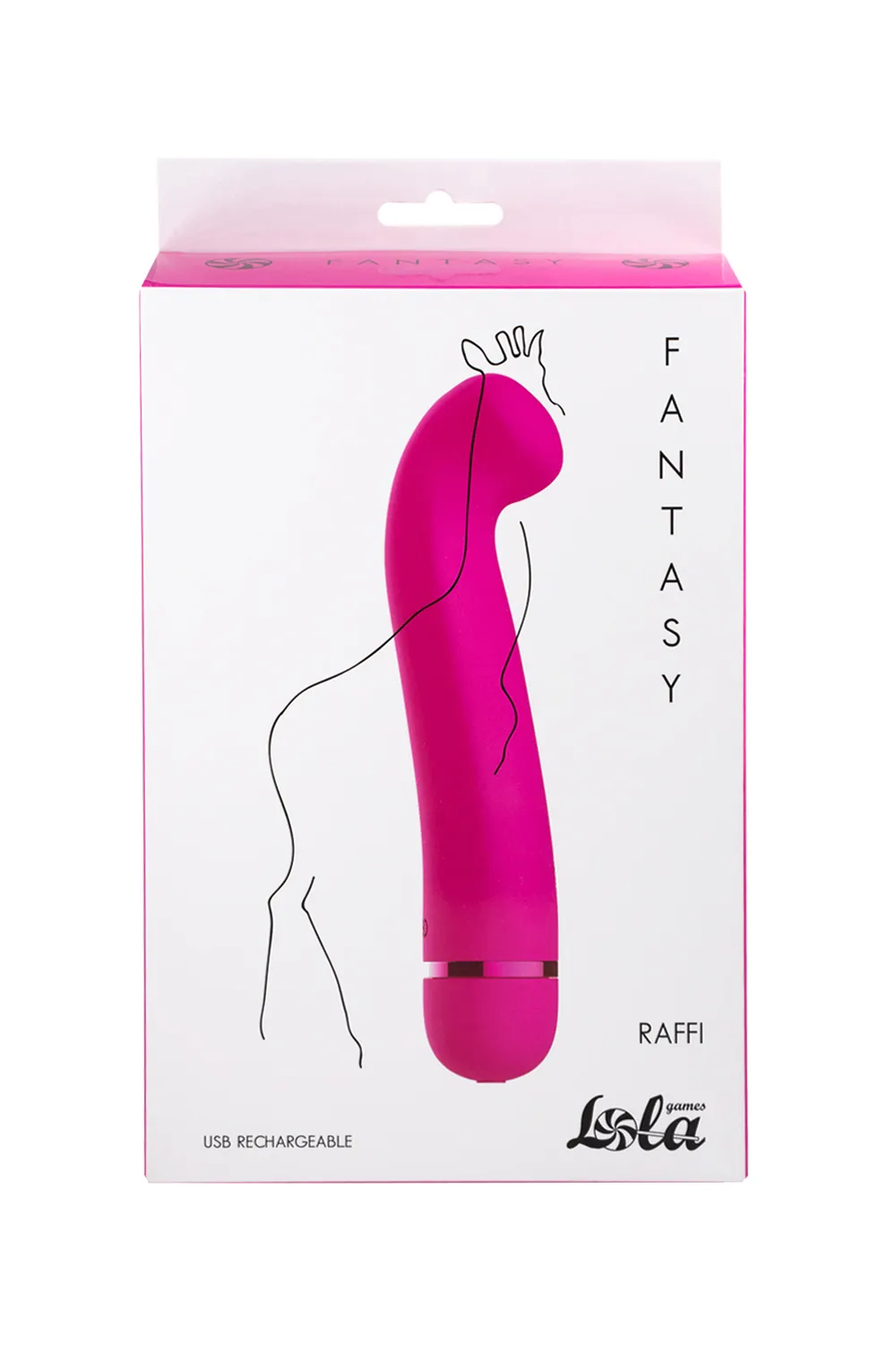 перезаряжаемый вибратор fantasy raffi pink 7910-02lola в 