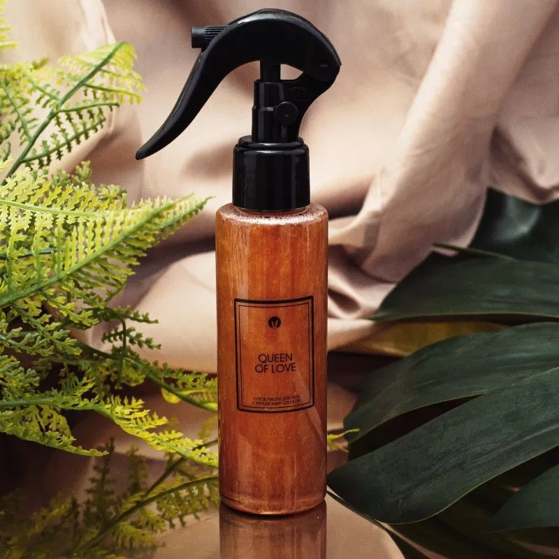 масло сухое pinkrabbit для тела с мерцающим блеском и феромонами, queen of love, 110 мл в 