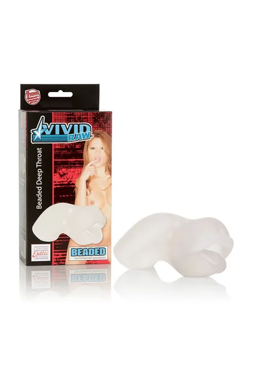Vivid Raw® Beaded Deep Throat - Clear