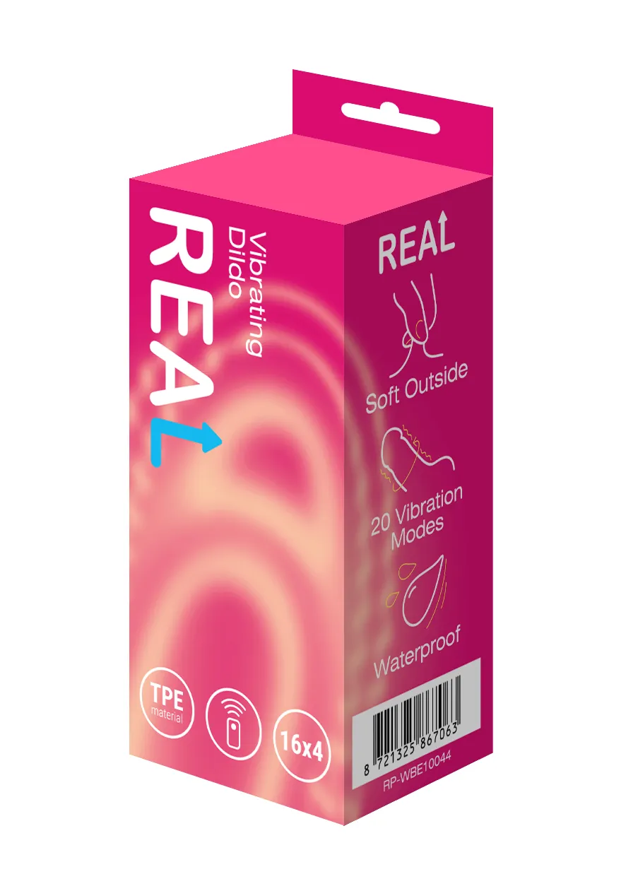 реалистичный фаллоимитатор с функцией вибрации с дистанционным управлением в 