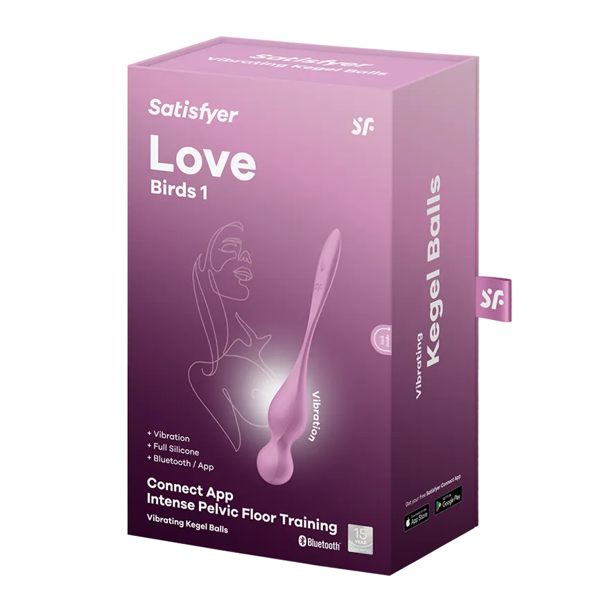 вагинальные шарики с вибрацией satisfyer love birds 1 pink 002927sa в 