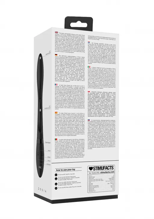 вибромассажер-кролик zosia с функцией "мгновенный оргазм" в 