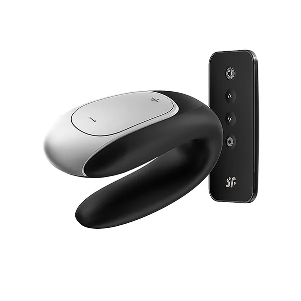 вибростимулятор для пар satisfyer double fun, черный в 